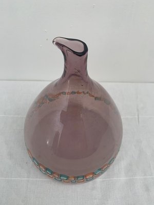 Aubergine Truncated Cone Vase by Murrine from Vistosi-IJR-1398352