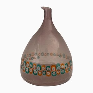 Aubergine Truncated Cone Vase by Murrine from Vistosi-IJR-1398352