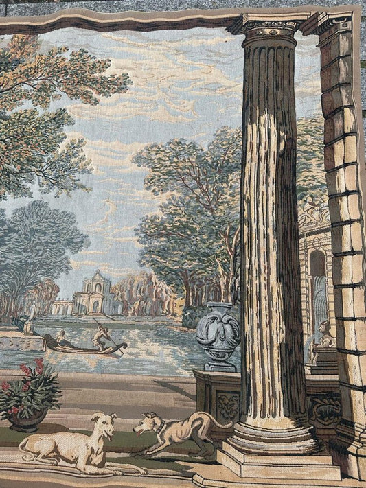 Aubusson Style Jacquard Tapestry, 1980s