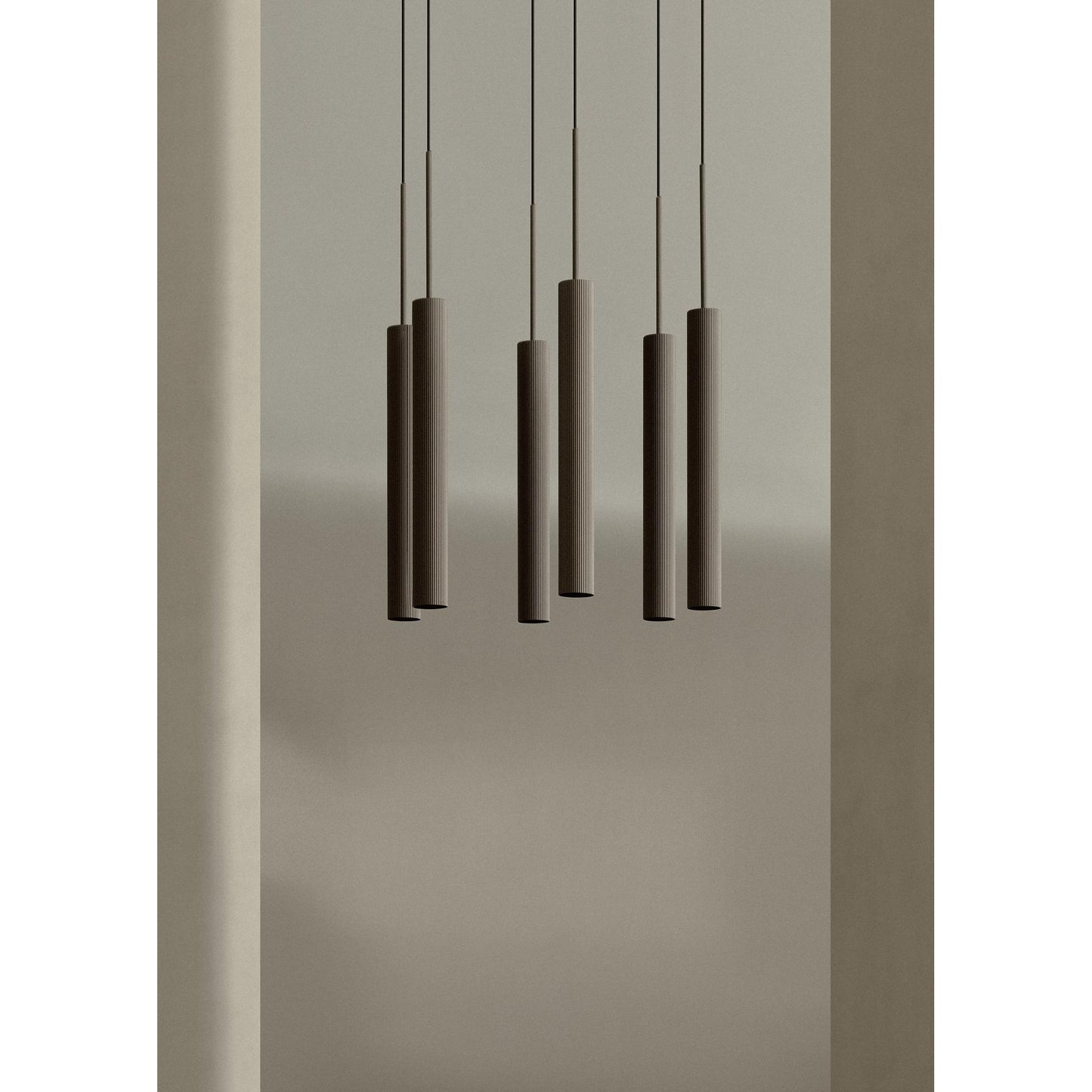 Audo Tubular Pendant H48 Aluminum/ Anodized Bronze