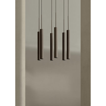 Audo Tubular Pendant H48 Aluminum/ Anodized Bronze