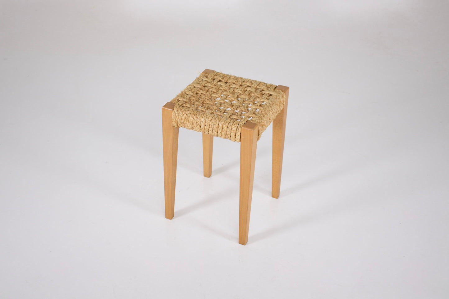 Audoux-Minet Rope Stool, 1950s