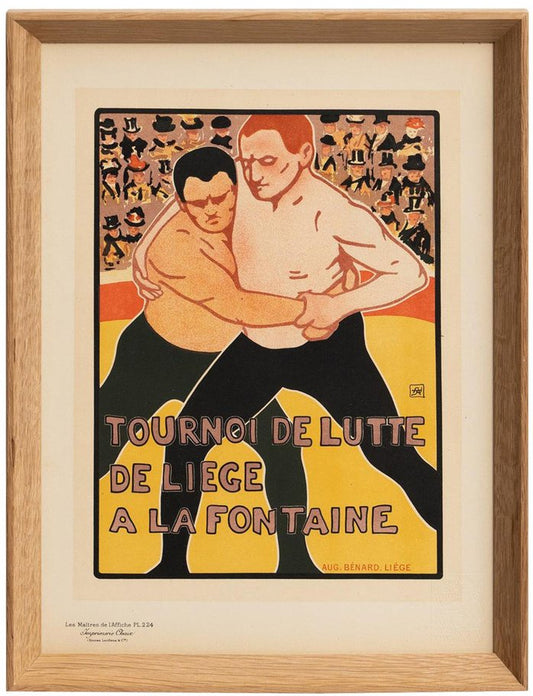 Aug. Bernard, Tourney de Lutte, Les Maitres de l'Affiche, 1930, Print