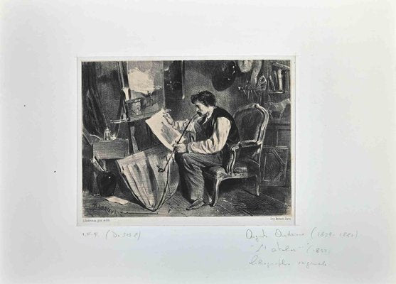 Auguste Andrieux, The Workshop, Original Lithograph, 1852-ZCI-1255941