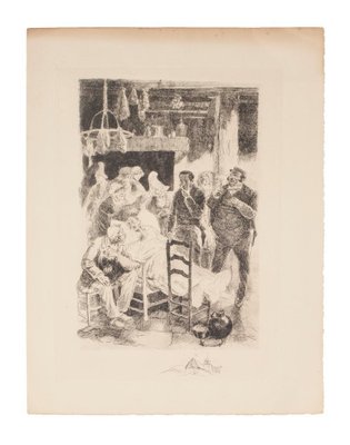 Auguste Brouet, Passing, Etching, Early 20th Century-ZCI-871613