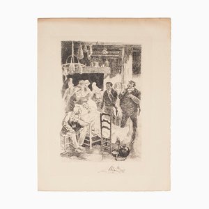 Auguste Brouet, Passing, Etching, Early 20th Century-ZCI-871613