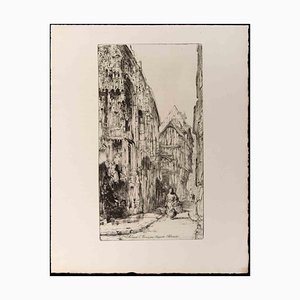 Auguste Brouet, Rouen, Original Etching, Early 20th-Century-ZCI-1194569