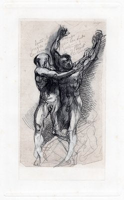 Auguste Rodin, Dante and Virgil Frightened..., 1897, Engraving & Paper-YWW-2017567