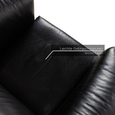 Aura Leather Armchair in Black from Wittmann-RQW-2036314