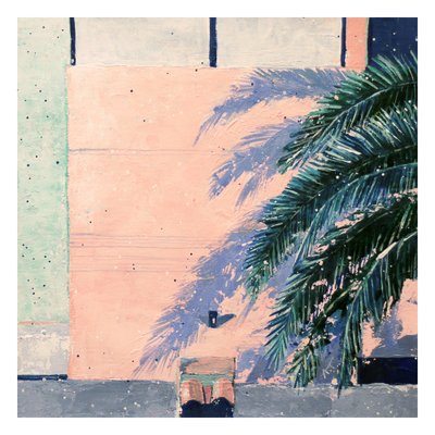 Aurélie Trabaud, Palm Shadow on a Pink Wall N°2, 2022, Acrylic & Pigment-ZHZ-1753661