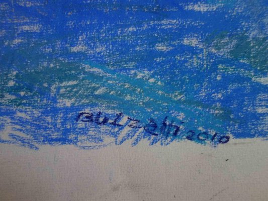 Aurelio Bulzatti, Donna Sdraiata Fondo Blu, Pastel, 2010-ZCI-1775858