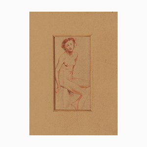 Aurelio Mistruzzi, Nude, Pencil and Pastel, 1920s-ZCI-852359