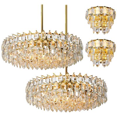 Austria Brass and Crystal Glass Bakalowits Chandeliers from Cor, 1960s, Set of 4-VDW-910020