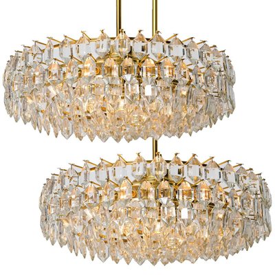 Austria Brass and Crystal Glass Bakalowits Chandeliers from Cor, 1960s, Set of 4-VDW-910020