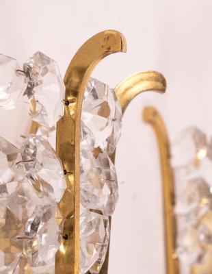 Austria Faceted Crystals & Brass Wall Sconces from Bakalowits, 1960, Set of 2-DEK-1175900