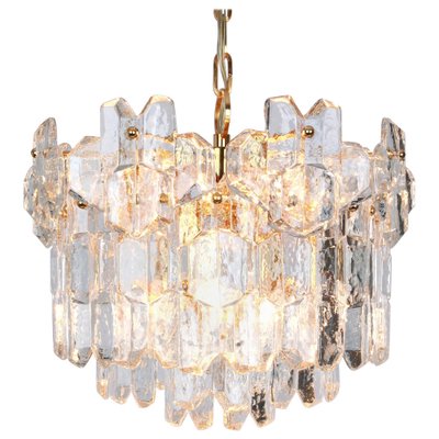 Austria Gilt Brass Murano Glass Chandelier from Kalmar, 1970s-UGR-1085516