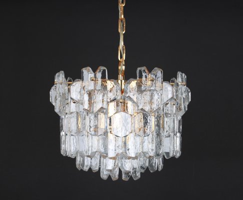 Austria Gilt Brass Murano Glass Chandelier from Kalmar, 1970s-UGR-1085516