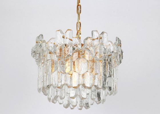 Austria Gilt Brass Murano Glass Chandelier from Kalmar, 1970s-UGR-1085516