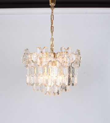 Austria Gilt Brass Murano Glass Chandelier from Kalmar, 1970s-UGR-1085516