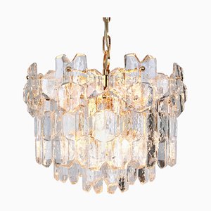 Austria Gilt Brass Murano Glass Chandelier from Kalmar, 1970s-UGR-1085516