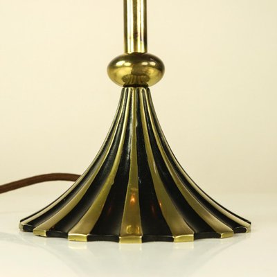 Austrian Art Deco Brass Table Lamp from Richard Rohac, 1930s-FUP-694361