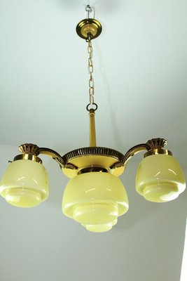 Austrian Art Deco Chandelier, 1930s-ZWH-776170