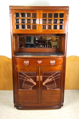 Austrian Art Nouveau Cabinet in Mahogany by August Ungethüm, 1900-TQA-1322068