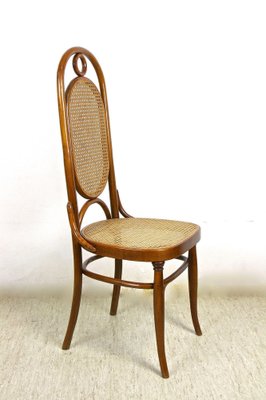 Austrian Art Nouveau Chairs with Table in Bentwood from Thonet, 1915, Set of 5-TQA-1385914