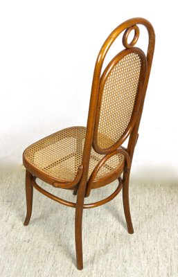 Austrian Art Nouveau Chairs with Table in Bentwood from Thonet, 1915, Set of 5-TQA-1385914