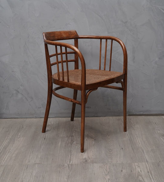 Austrian Art Nouveau Curved Beechwood Chair from Thonet, 1910s