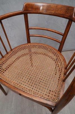 Austrian Art Nouveau Curved Beechwood Chair from Thonet, 1910s-UH-802039