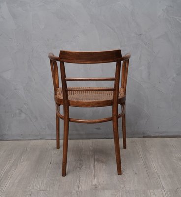 Austrian Art Nouveau Curved Beechwood Chair from Thonet, 1910s-UH-802039