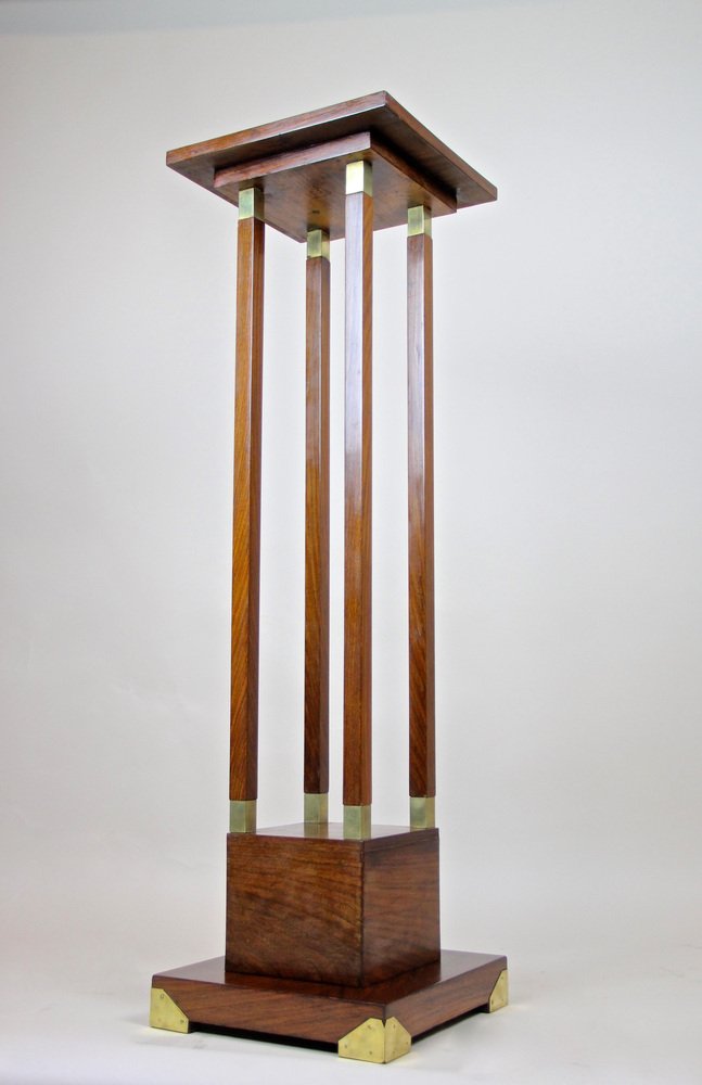 Austrian Art Nouveau Palisander Pedestal, 1900