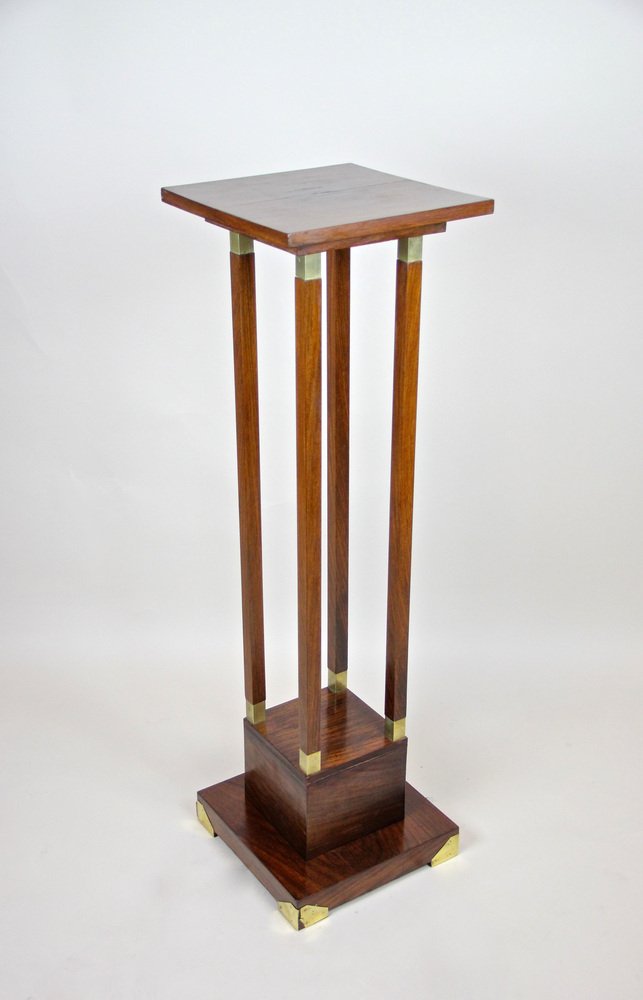 Austrian Art Nouveau Palisander Pedestal, 1900