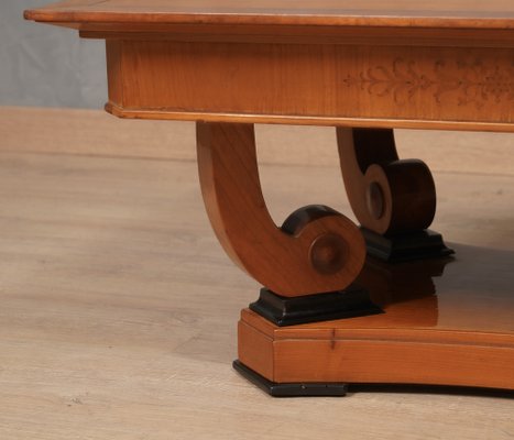 Austrian Art Nouveau Rectangular Sofa Table in Cherrywood, 1900s-UH-1768878