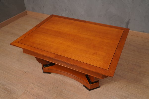 Austrian Art Nouveau Rectangular Sofa Table in Cherrywood, 1900s-UH-1768878