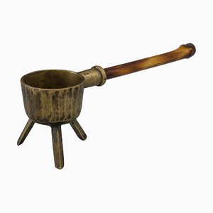 Austrian Ashtray with Bamboo Handle, 1950s-SPD-856179