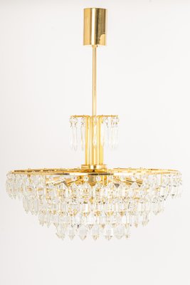 Austrian Bakalowits Chandelier in Brass and Crystal Glass, 1960s-UGR-1179947