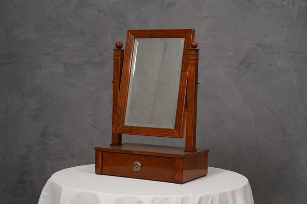 Austrian Biedermeier Cherrywood Mirror, 1830s-UH-1756784