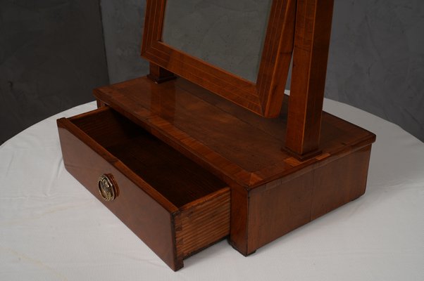 Austrian Biedermeier Cherrywood Mirror, 1830s-UH-1756784