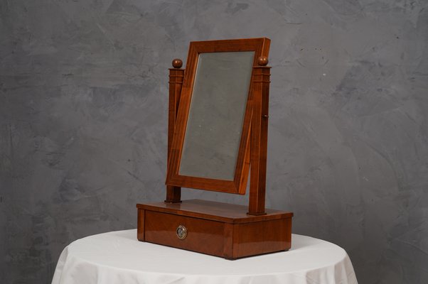 Austrian Biedermeier Cherrywood Mirror, 1830s-UH-1756784