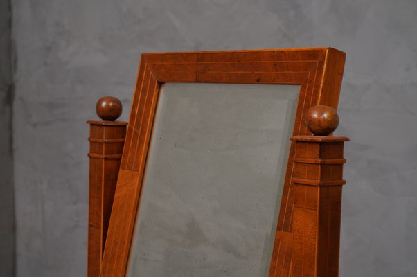 Austrian Biedermeier Cherrywood Mirror, 1830s-UH-1756784