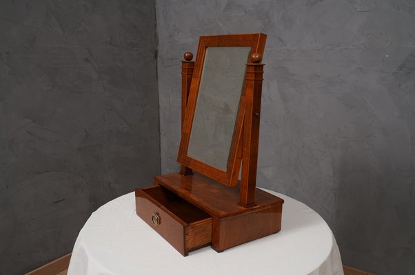 Austrian Biedermeier Cherrywood Mirror, 1830s-UH-1756784