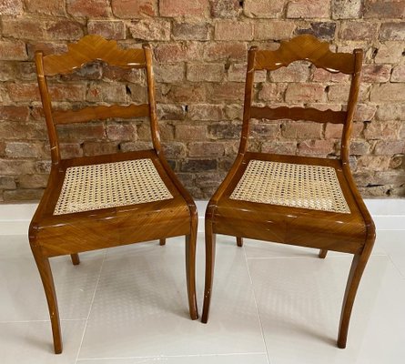 Austrian Biedermeier Dining Chairs, Early 19th Century, Set of 2-WZF-958259