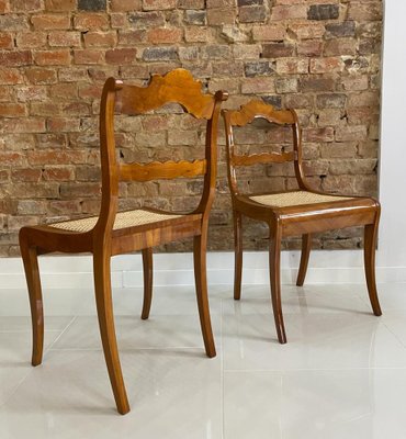 Austrian Biedermeier Dining Chairs, Early 19th Century, Set of 2-WZF-958259