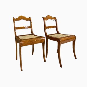 Austrian Biedermeier Dining Chairs, Early 19th Century, Set of 2-WZF-958259