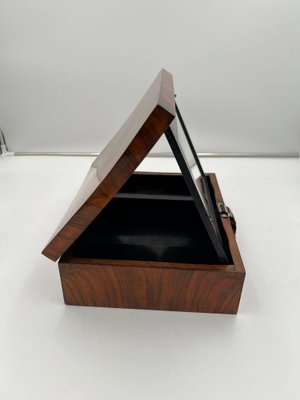 Austrian Biedermeier Jewelry Box in Walnut Veneer, 1820-NNB-1780838