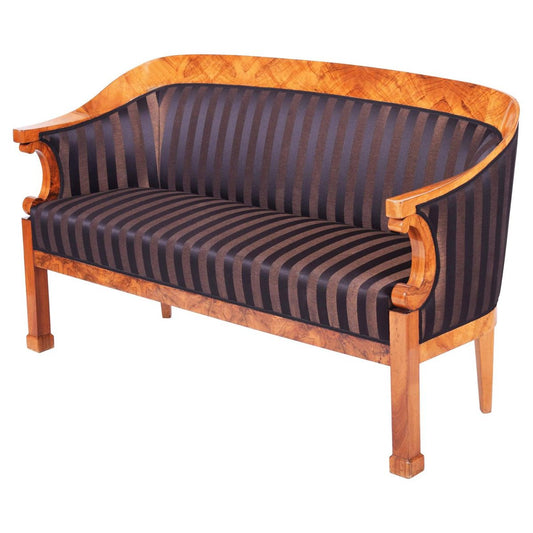 Austrian Biedermeier Walnut Sofa, 1820s