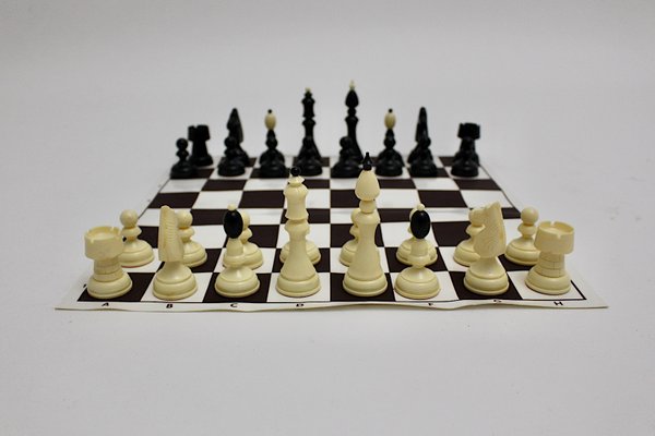 Austrian Black and White Chess Set, 1970s-NB-668051