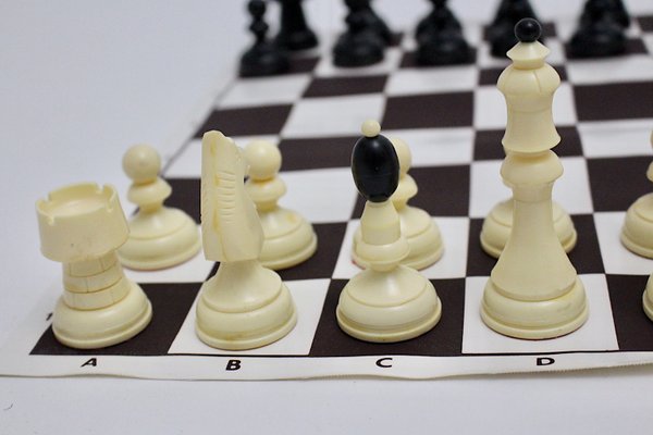 Austrian Black and White Chess Set, 1970s-NB-668051